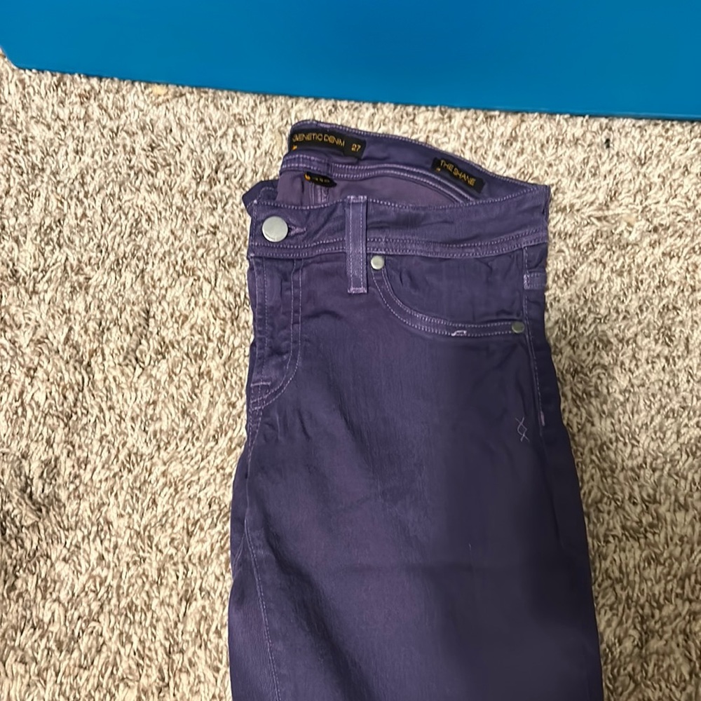 Purple genetic denim so soft size 27 the Shane